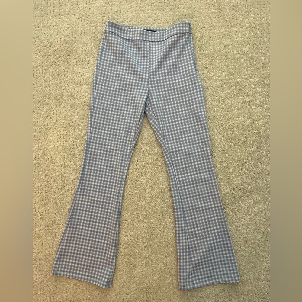 Gingham Flare pants